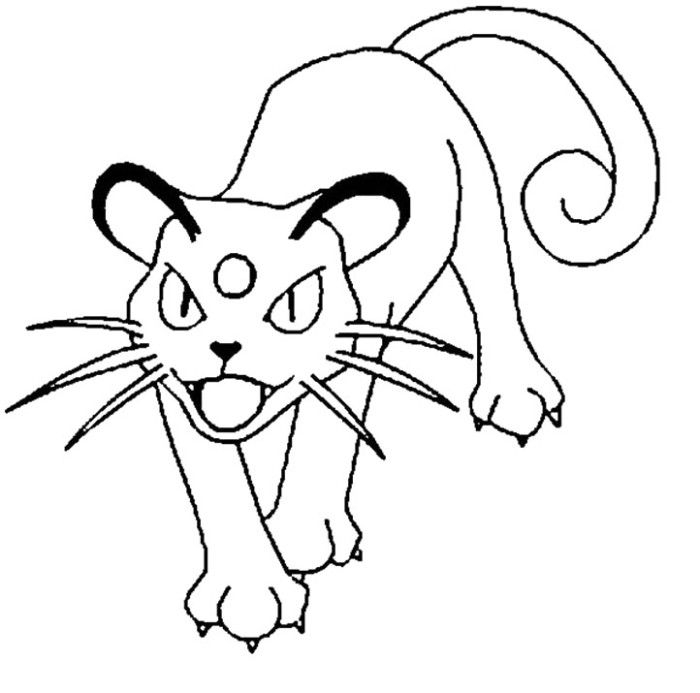 Persian Pokemon Coloring Pages 700x693 Persian Pokemon Coloring Pages