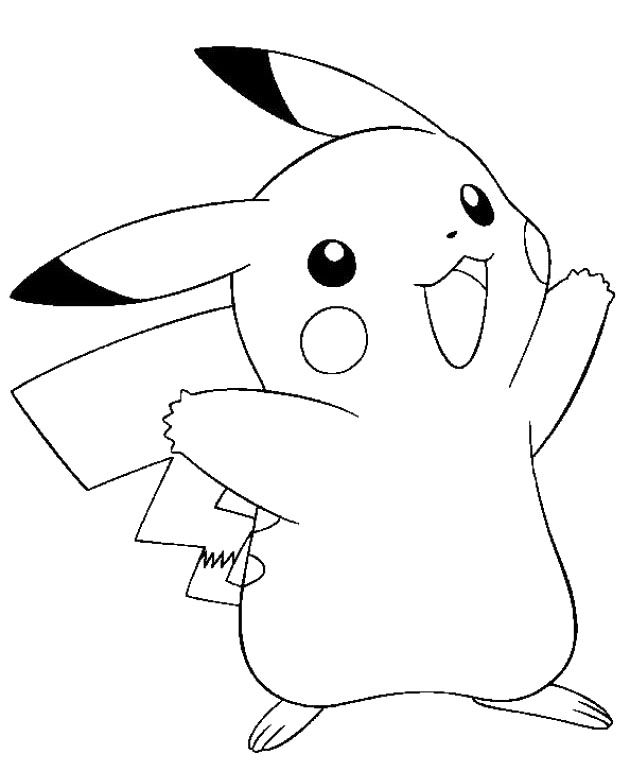 Pikachu Pokemon Coloring Pages 630x760 Pikachu Pokemon Coloring Pages