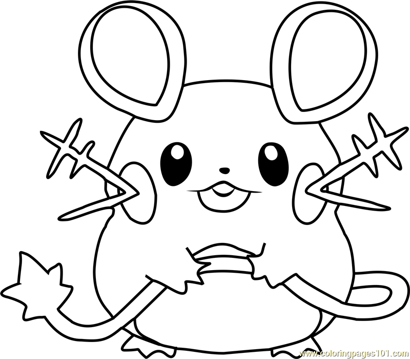 Dedenne Pokemon Coloring Page 800x699 Dedenne Pokemon Coloring Page