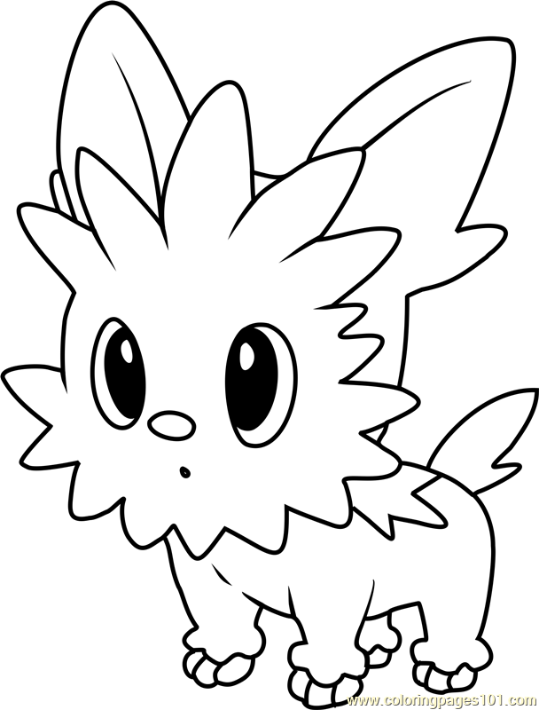 Lillipup Pokemon Coloring Page 608x800 Lillipup Pokemon Coloring Page