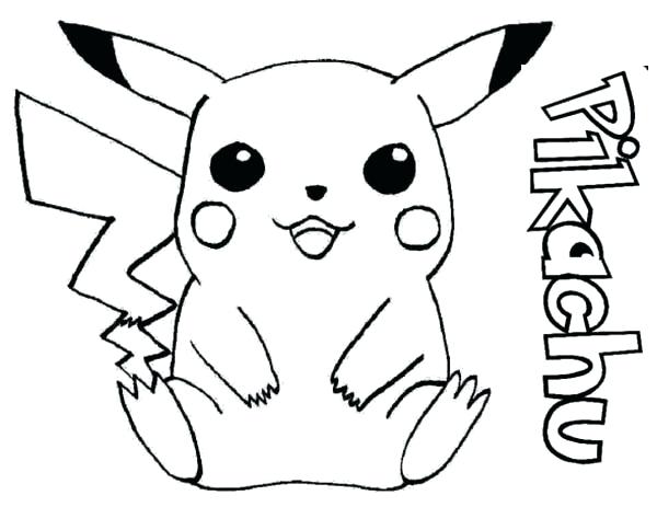 600x463 Coloring Pages Pikachu Coloring Pages Cute Pokemon Coloring Pages