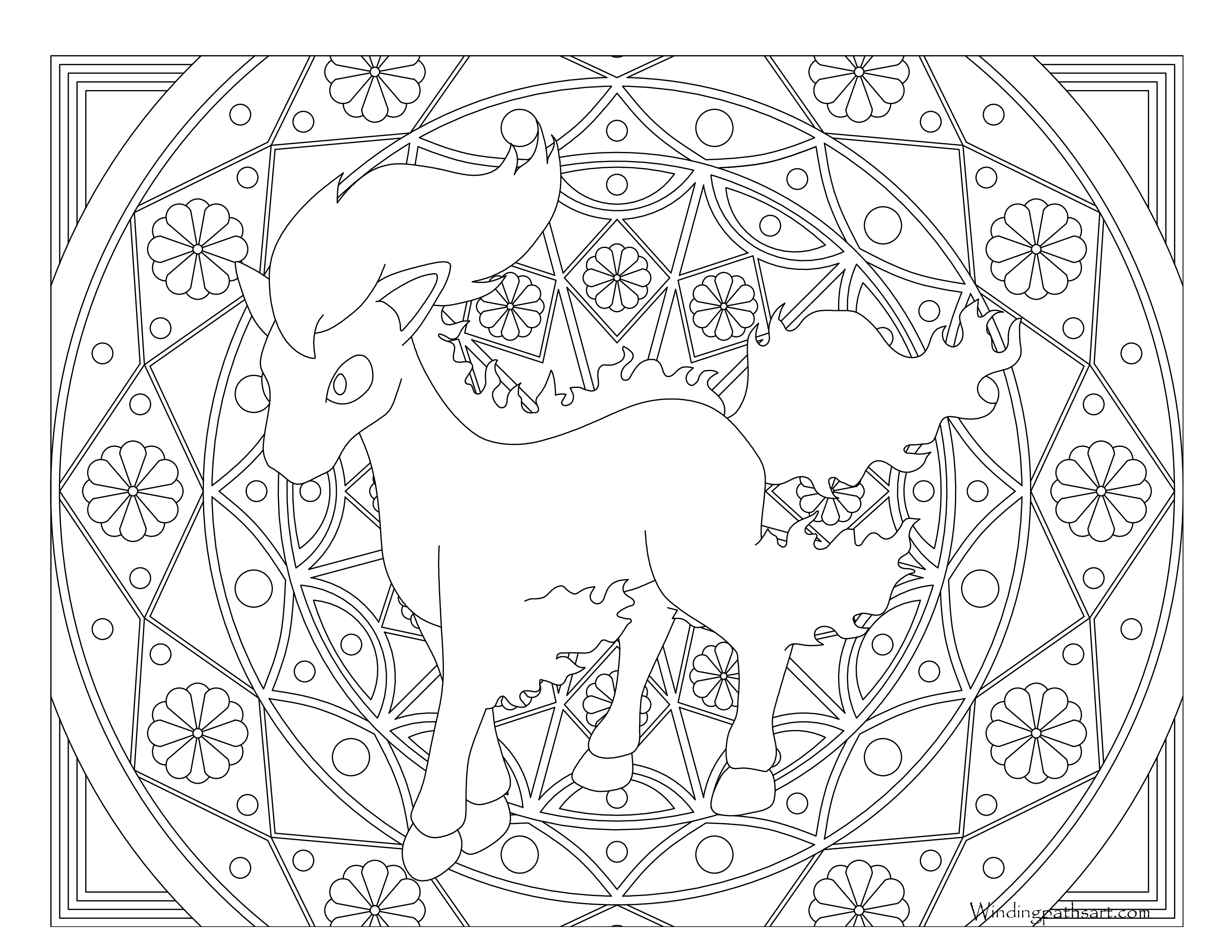 Pokemon Coloring Pages Ponyta