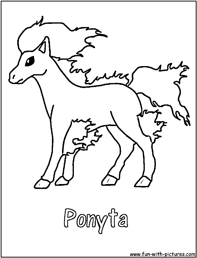 Pokemon Ponyta Coloring Page 800x1050 Pokemon Ponyta Coloring Page