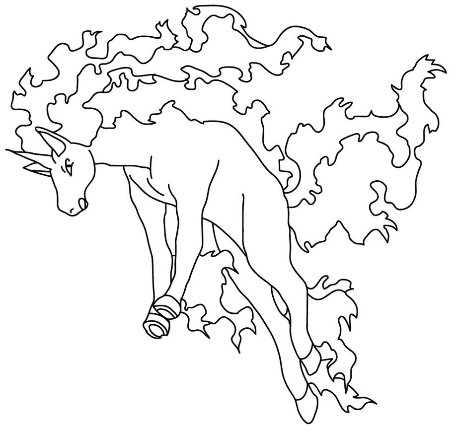 Pokemon Rapidash Coloring Pages 918x870 Pokemon Rapidash Coloring Pages