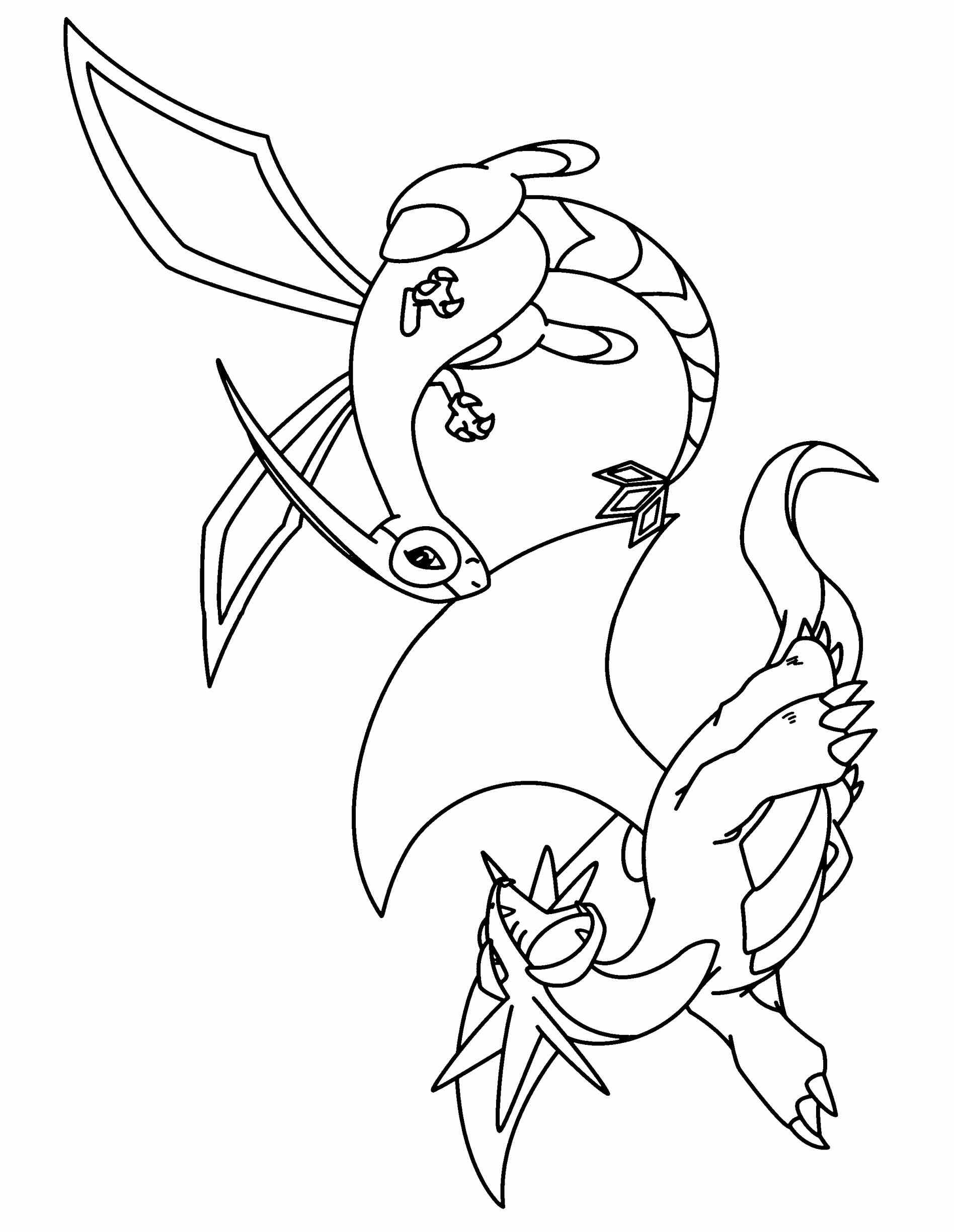 1896x2449 Pokemon Coloring Pages Reshiram Web Coloring Pages