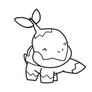 How To Draw Turtwig 302x302 How To Draw Turtwig