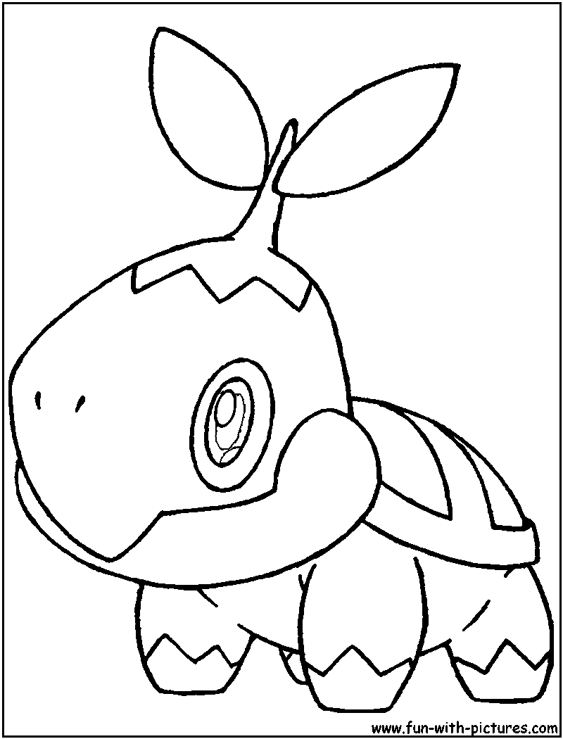 Turtwig Coloring Page 800x1050 Turtwig Coloring Page
