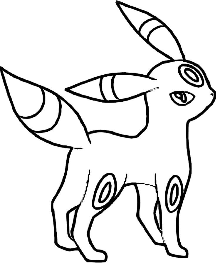 749x922 Umbreon Pokemon Coloring Pages Umbreon Pokemon Coloring Pages