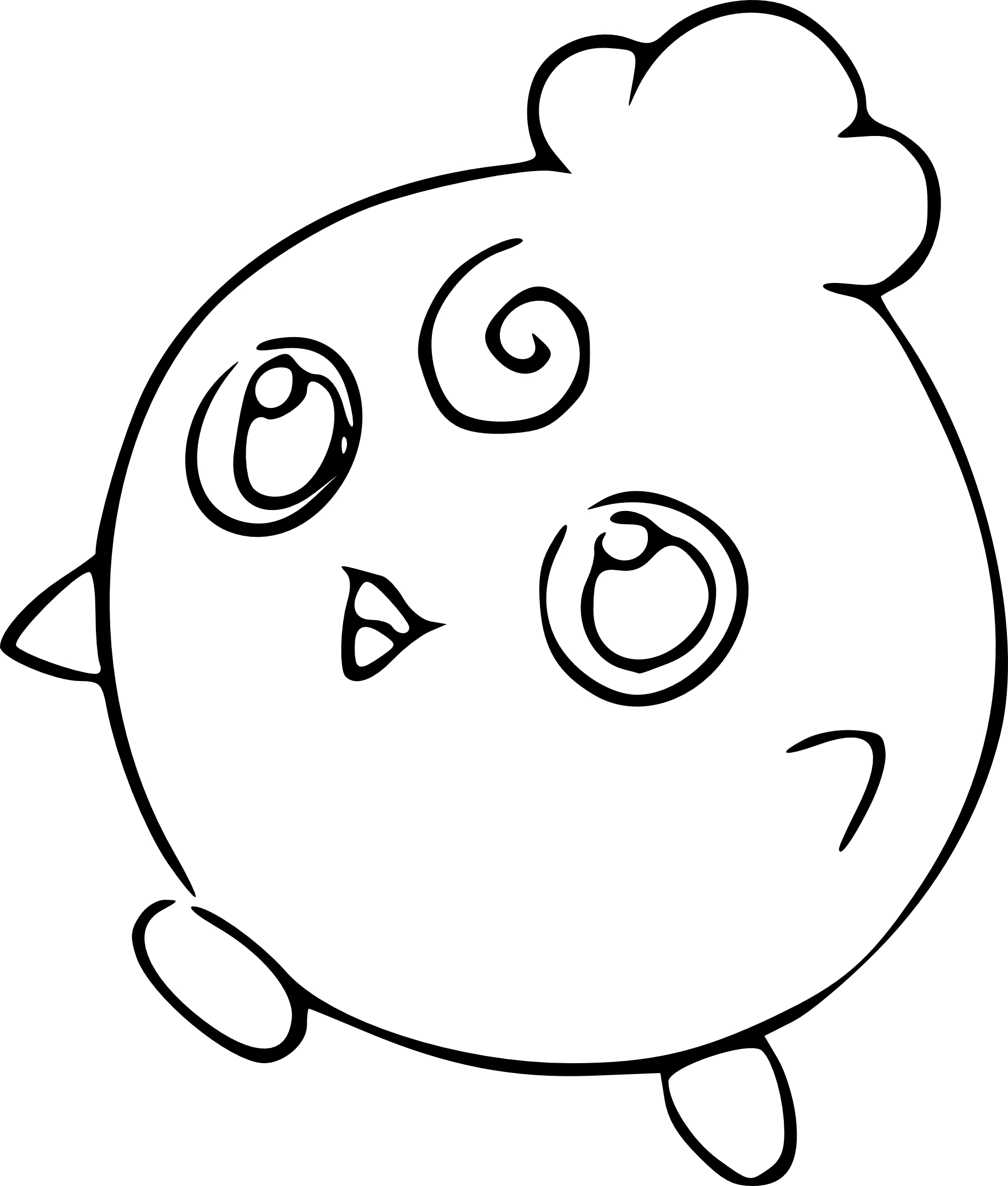 Igglybuff Pokemon Coloring Page 1839x2163 Igglybuff Pokemon Coloring Page