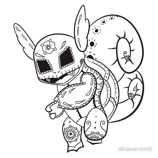 Wartortle De Los Muertos Pokemon Amp Day Of The Dead Mashup 550x550 Wartortle De Los Muertos Pokemon Amp Day Of The Dead Mashup