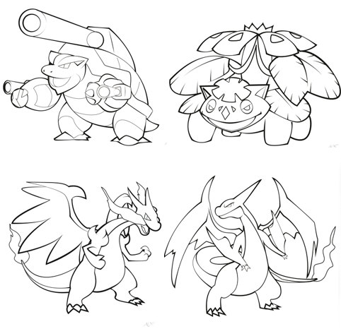 Mega Blastoise Coloring Pages 482x476 Mega Blastoise Coloring Pages