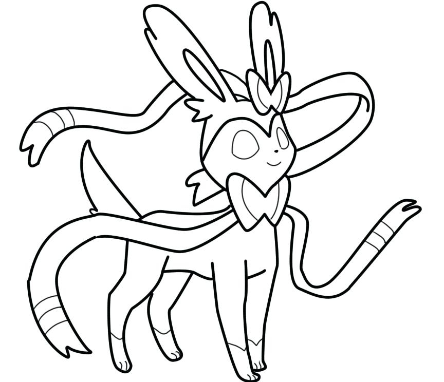 Coloring Pokemon X And Y Coloring Pages Sylveon 864x744 Coloring Pokemon X And Y Coloring Pages Sylveon