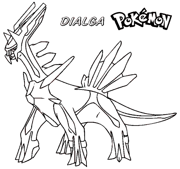 Pokemon Dialga Coloring Pages at GetColorings.com | Free printable ...