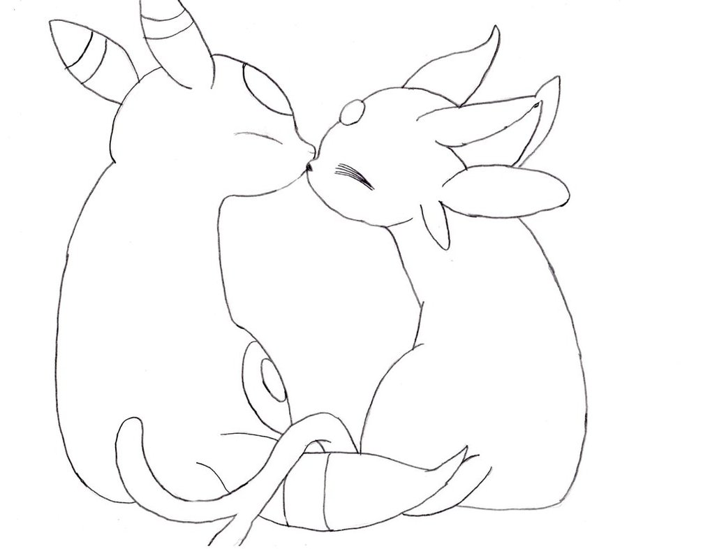 Pokemon Umbreon Coloring Pages 1017x786 Pokemon Umbreon Coloring Pages