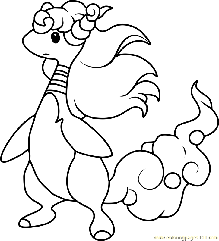 726x800 Mega Ampharos Pokemon Coloring Page