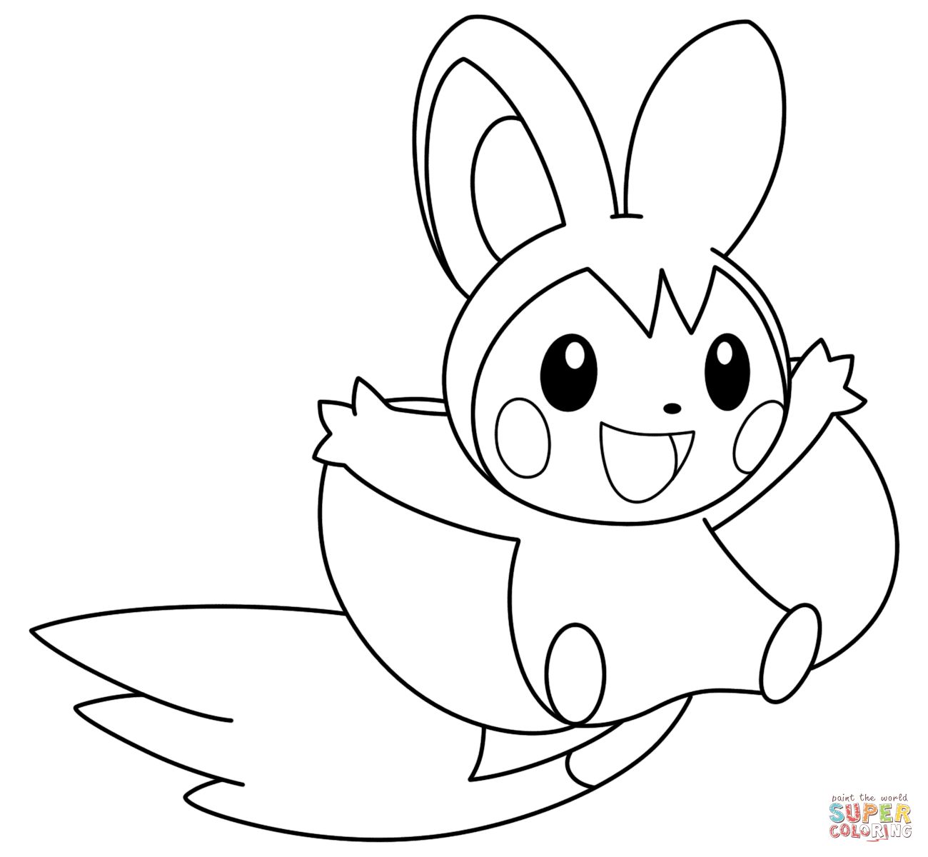 1300x1200 Pokemon Coloring Page