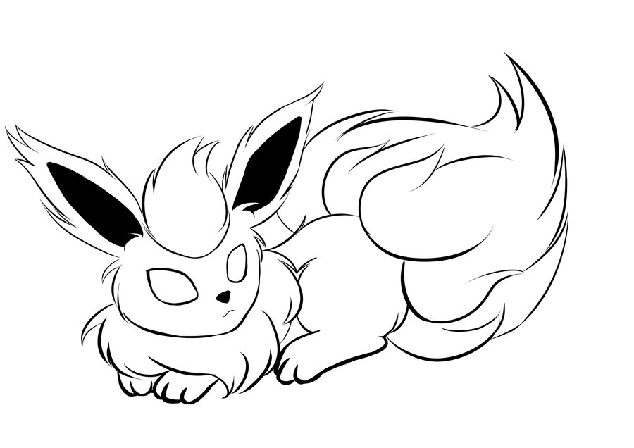 900x636 Pokemon Coloring Pages Flareon