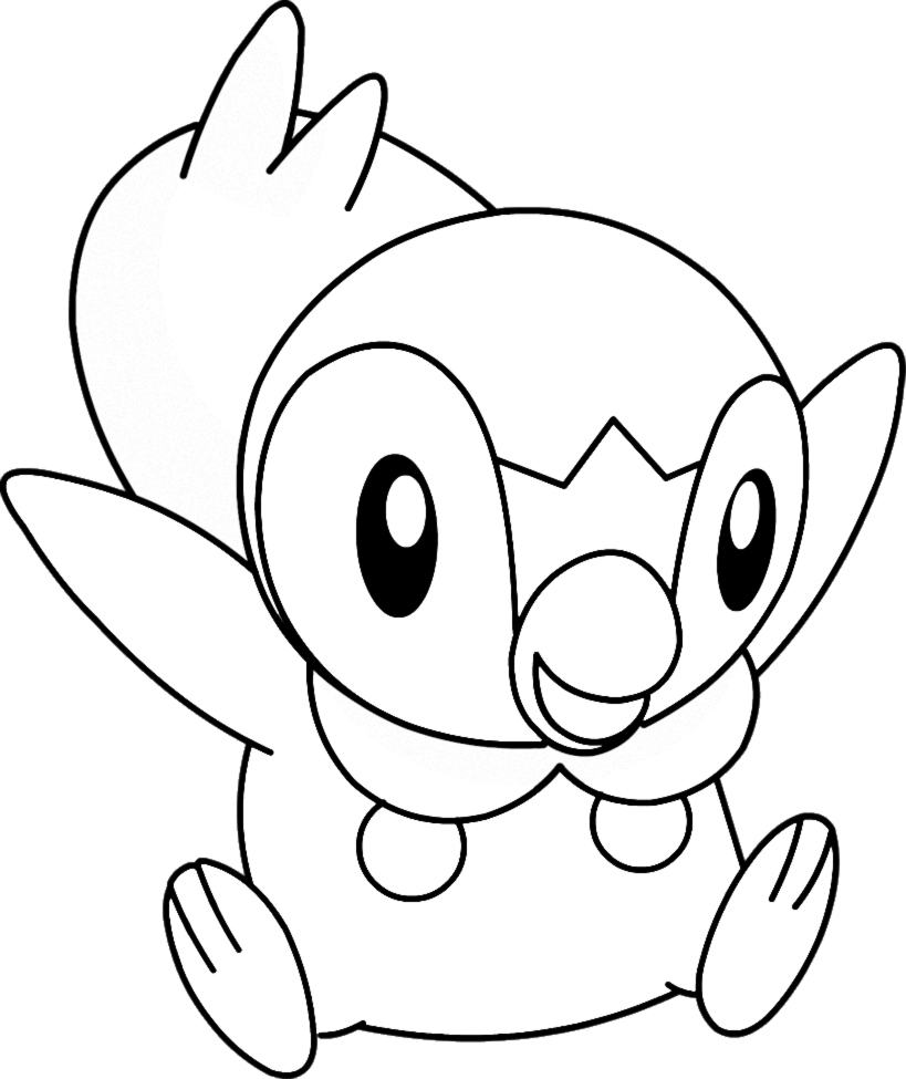 819x975 Pokemon Piplup Coloring Pages 203 New Coloring Sheets