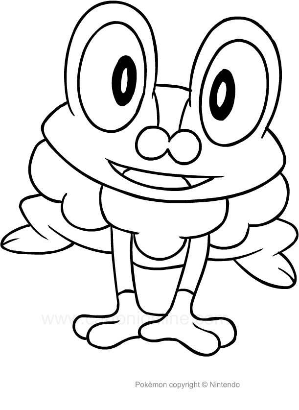 Drawing Froakie Of The Pokemon Coloring Page 611x837 Drawing Froakie Of The Pokemon Coloring Page