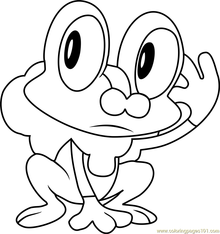 Froakie Pokemon Coloring Page 752x800 Froakie Pokemon Coloring Page