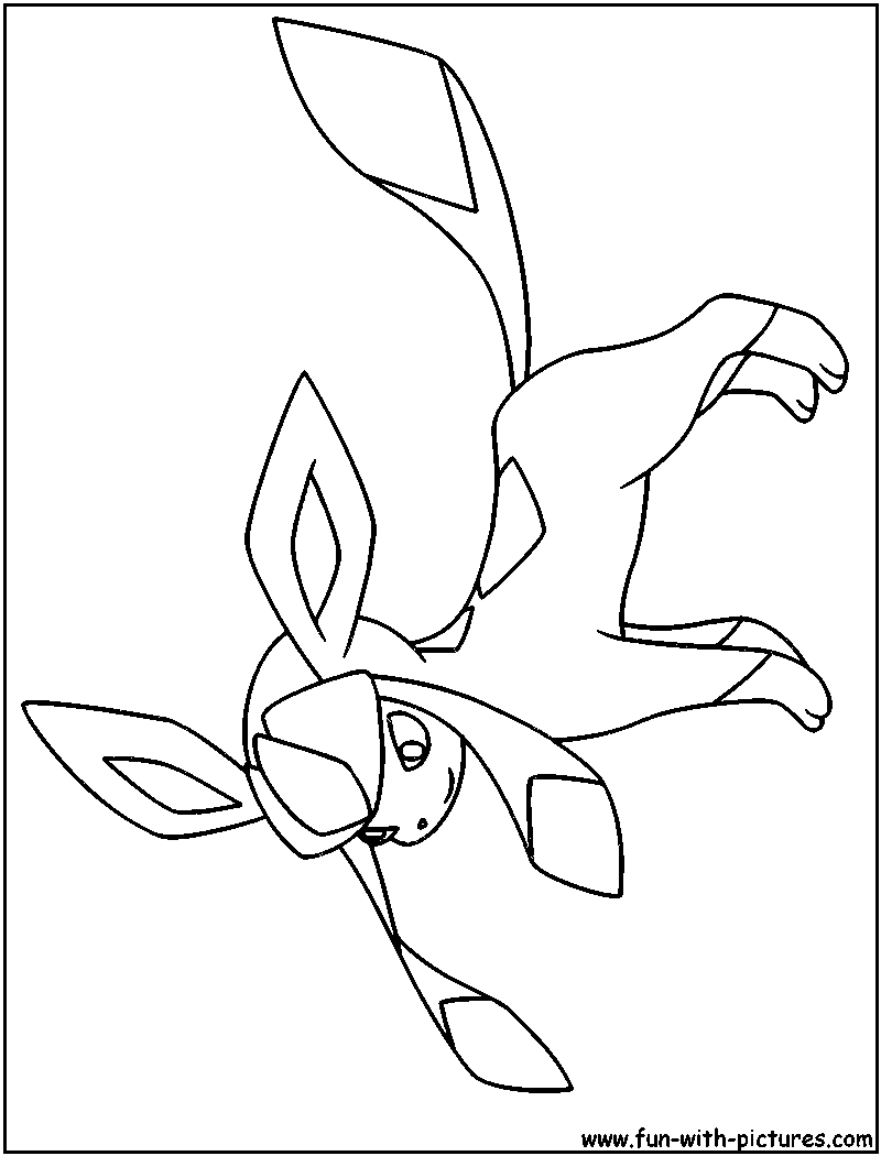 Emerging Glaceon Coloring Pages Page 800x1050 Emerging Glaceon Coloring Pages Page