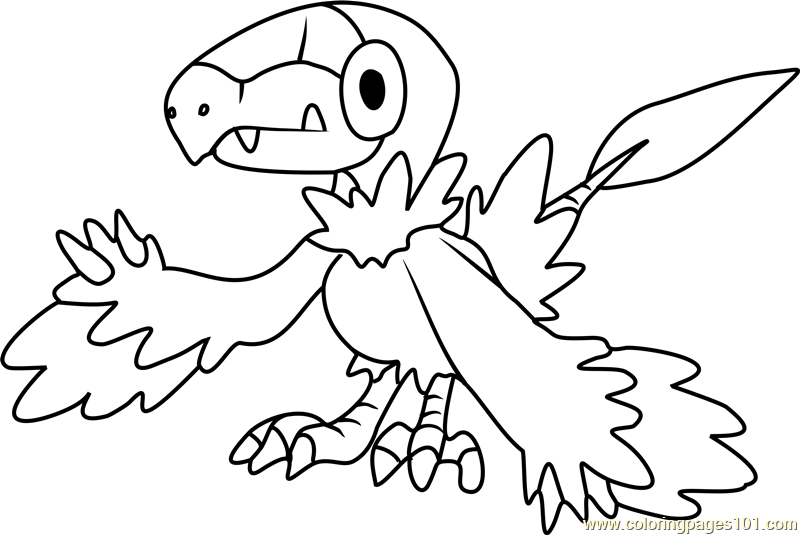 800x535 Archen Pokemon Coloring Page