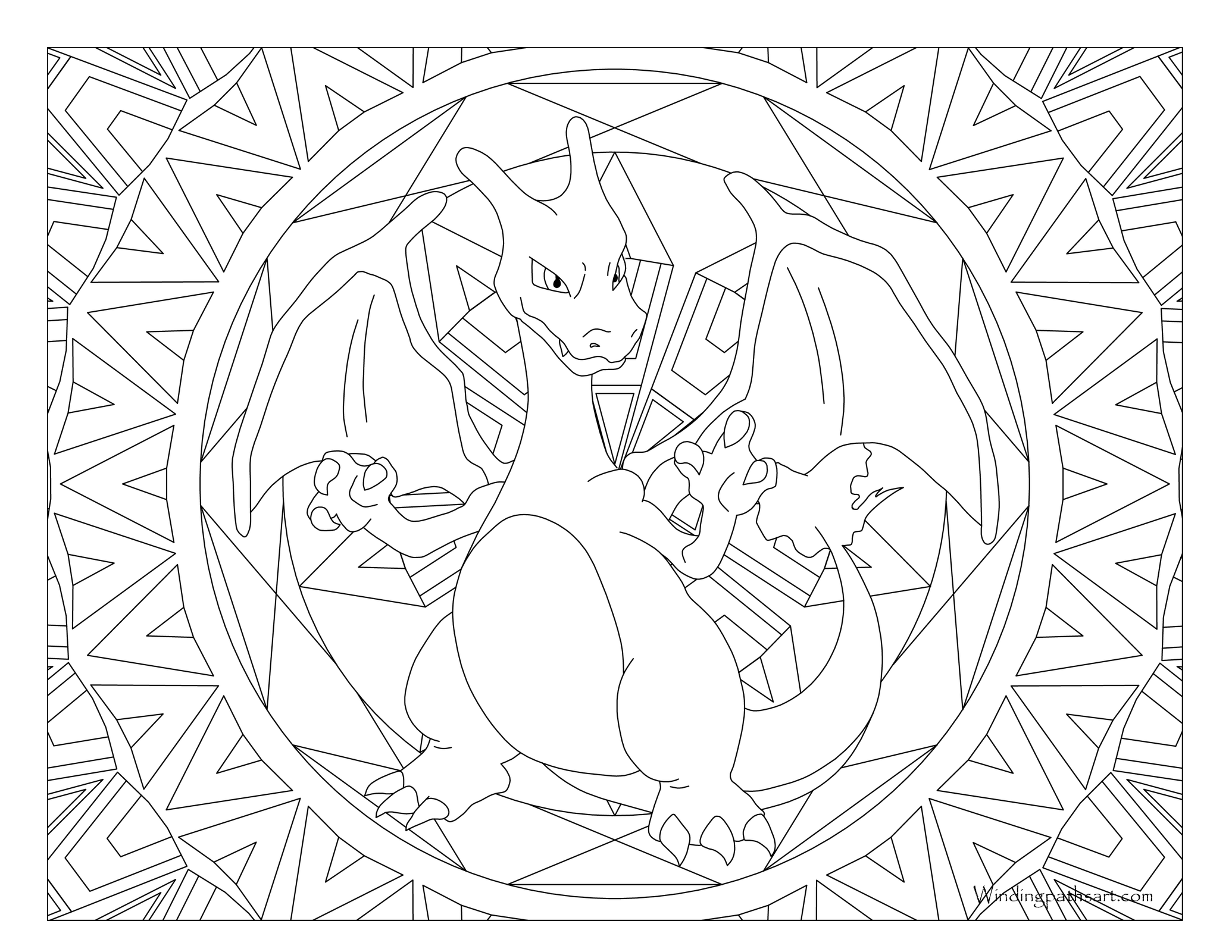 2070x1600 Adult Pokemon Coloring Page Charizard Pokemon 801