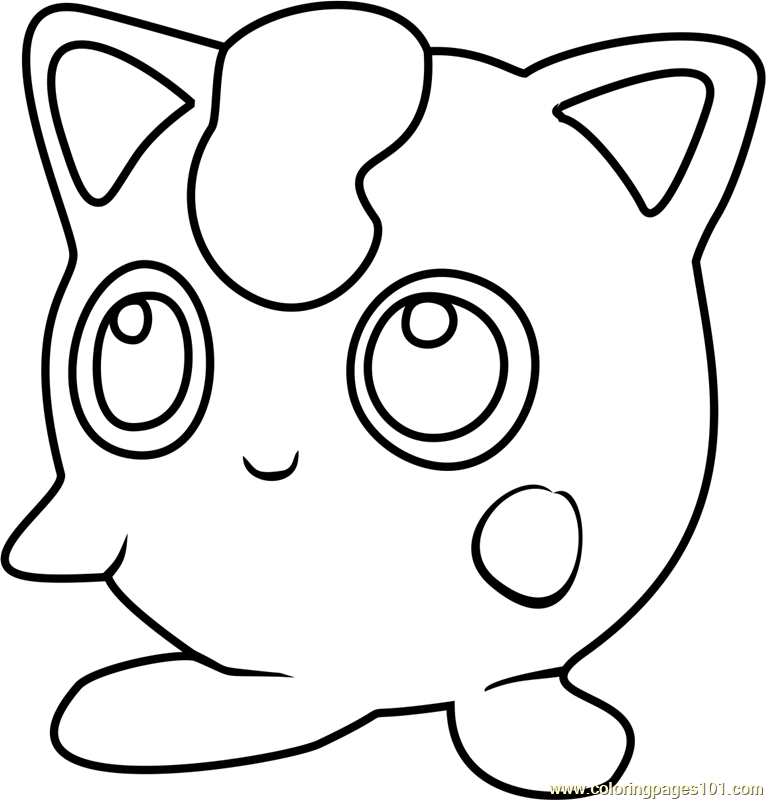 Jigglypuff Pokemon Go Coloring Page 766x800 Jigglypuff Pokemon Go Coloring Page