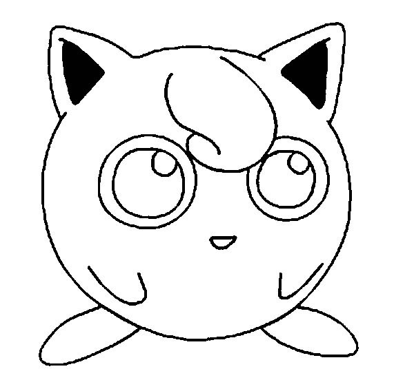 Awesome Pokemon Jigglypuff Picture Coloring Page 600x568 Awesome Pokemon Jigglypuff Picture Coloring Page