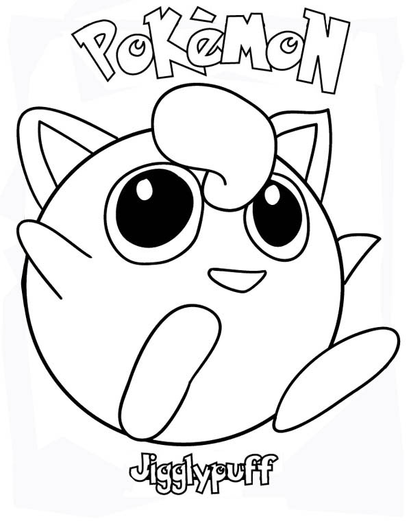 Pokemon Jigglypuff Laughing Coloring Page 600x776 Pokemon Jigglypuff Laughing Coloring Page