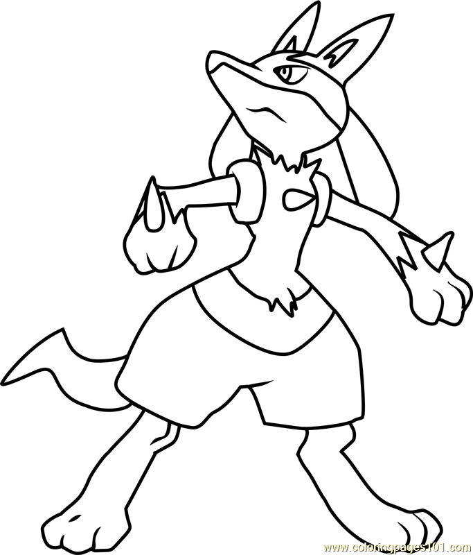 Lucario Pokemon Coloring Page 683x800 Lucario Pokemon Coloring Page