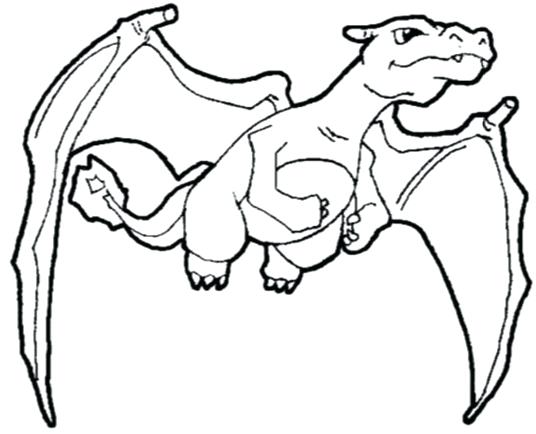 Pokemon Mega Charizard Coloring Pages