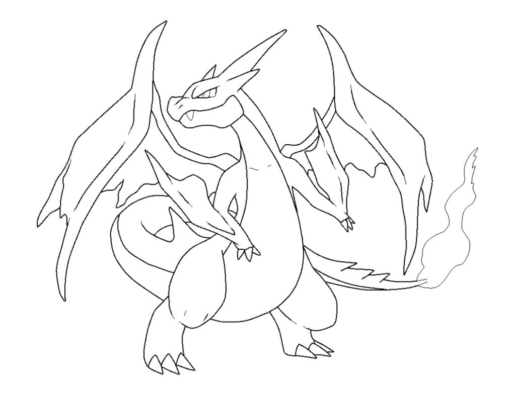 Mega Charizard Y Coloring Pages 1017x786 Mega Charizard Y Coloring Pages