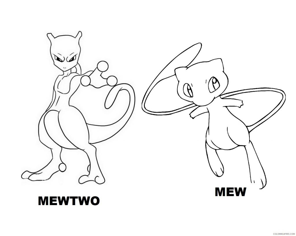 Mew Coloring Pages 1024x817 Mew Coloring Pages