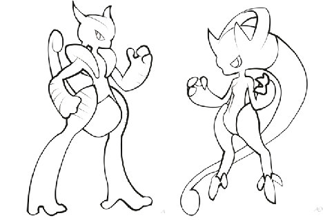 468x319 Items Similar To Pokemon Coloring Book Pages Mega Mewtwo X And Y