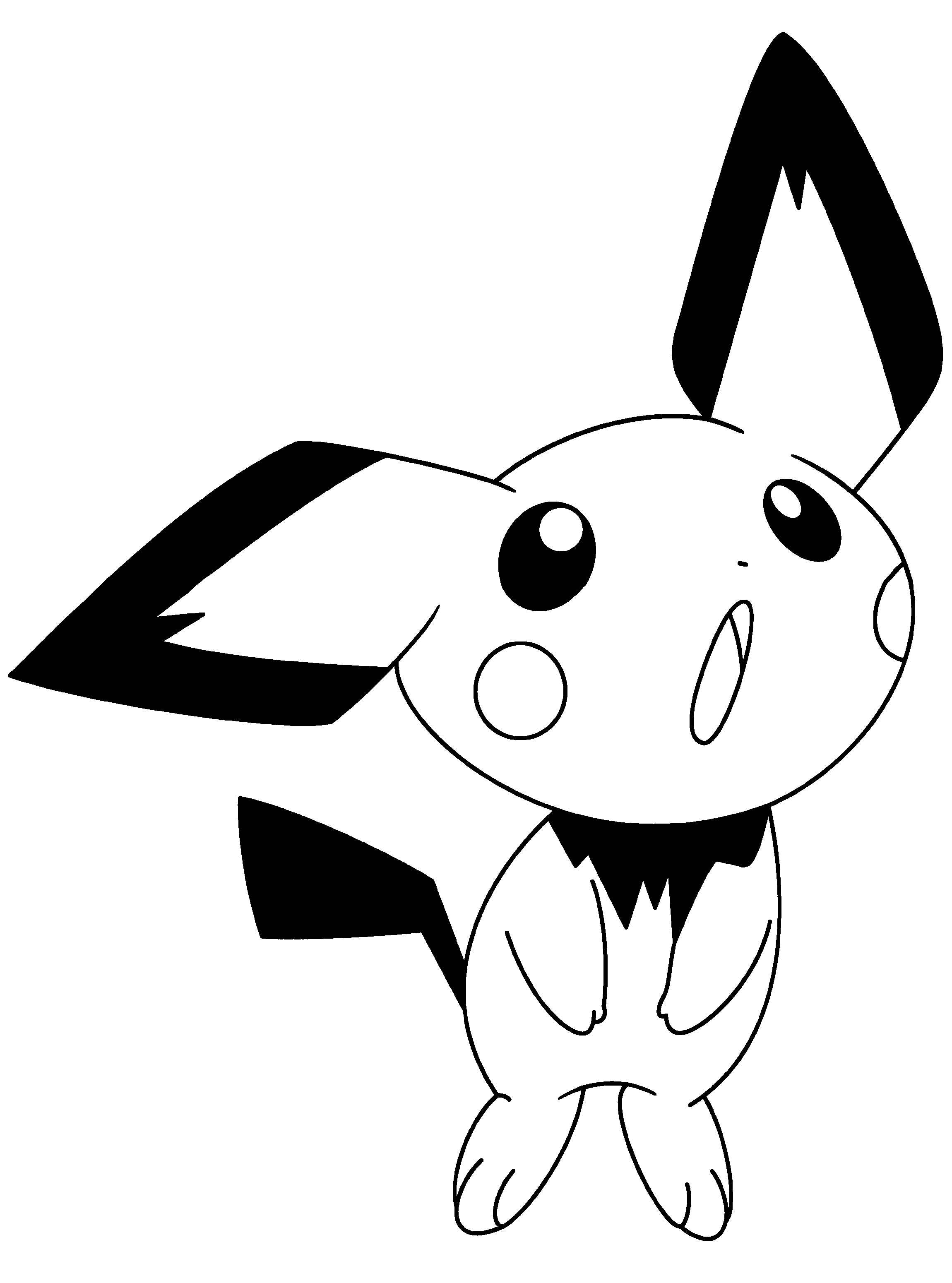 Pokemon Pichu Coloring Pages