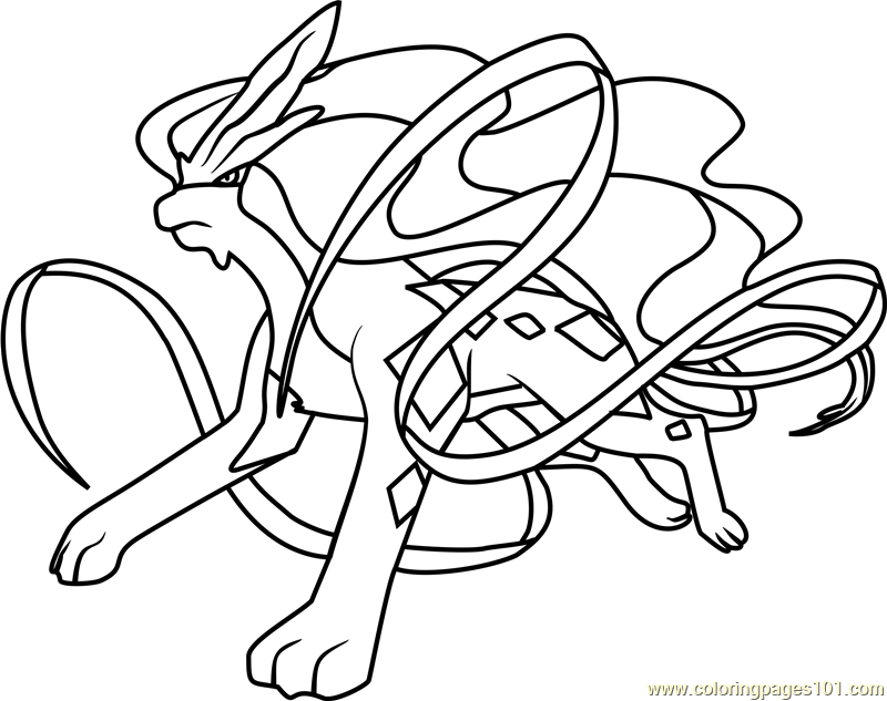 800x633 Pokemon Suicune Coloring Pages