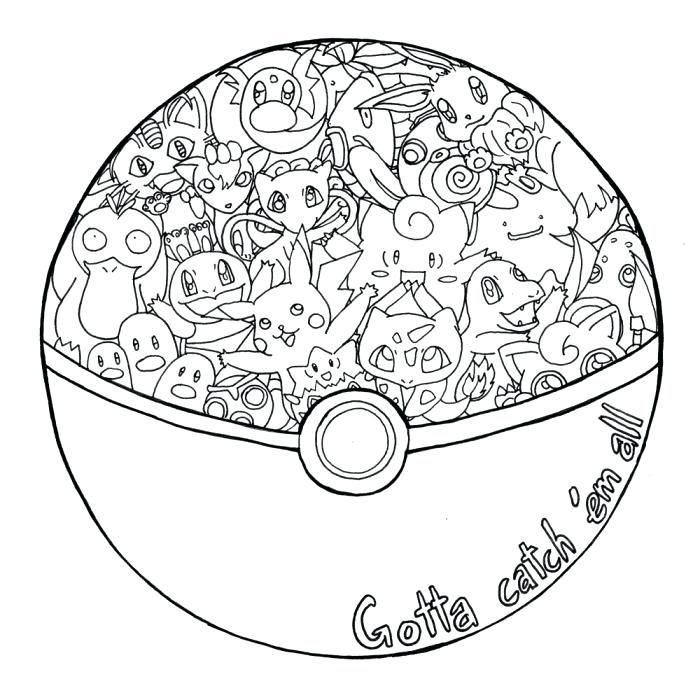700x700 Pokeball Coloring Pages Pokeball Colouring Pages