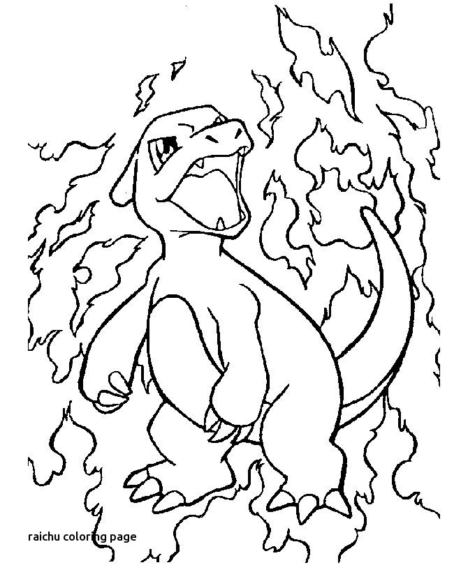 Pokemon Raichu Coloring Pages