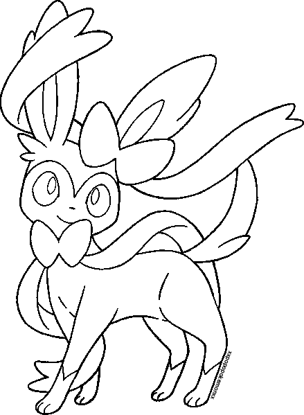 439x599 Pokemon Coloring Pages Sylveon