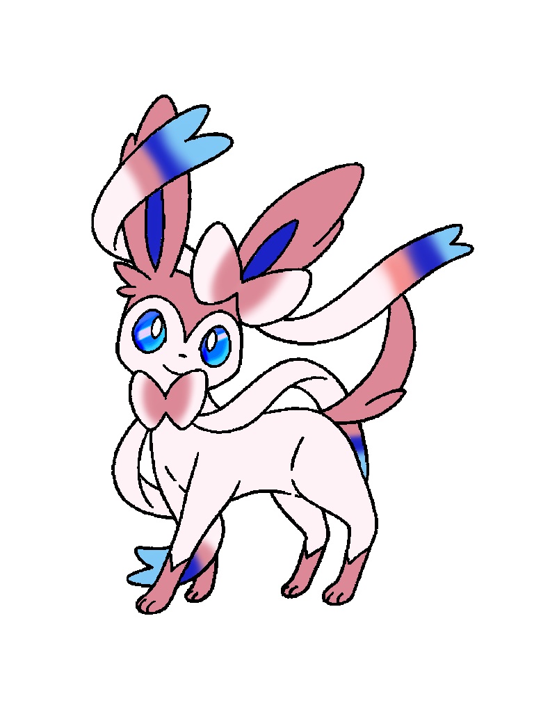 768x1024 Sylveon Coloring By Cartoonlovinggal
