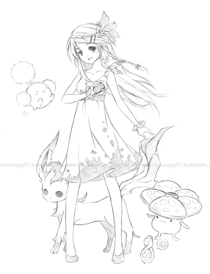 Pokemon Grass Trainer By Cartoongirl7 727x950 Pokemon Grass Trainer By Cartoongirl7