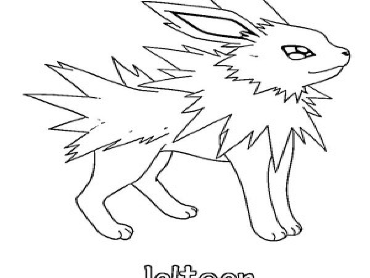 1280x960 Flareon Coloring Pages Page And Vaporeon Jolteon Kids