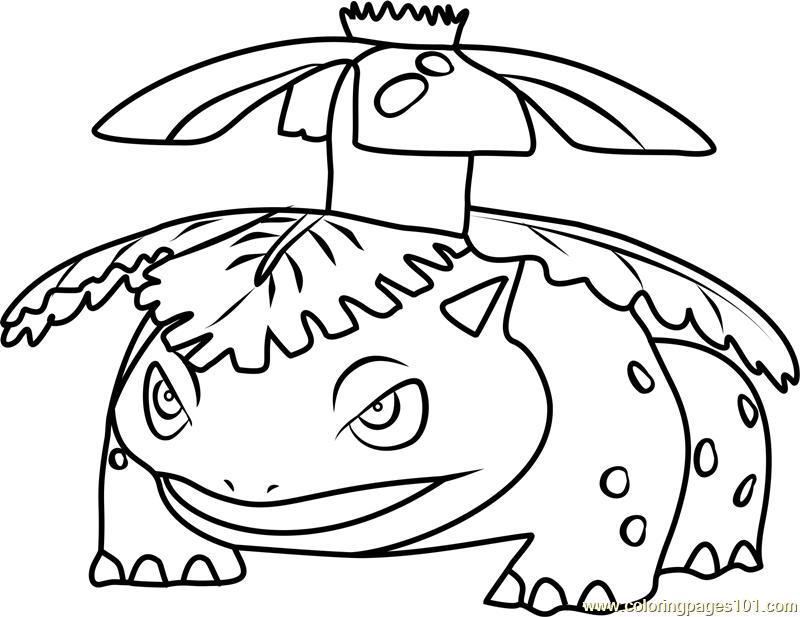 Venusaur Pokemon Go Coloring Page 800x617 Venusaur Pokemon Go Coloring Page