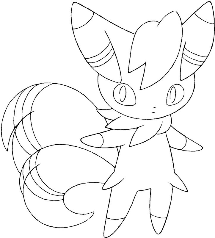Coloring Page Pokemon X Y 1 723x800 Coloring Page Pokemon X Y 1