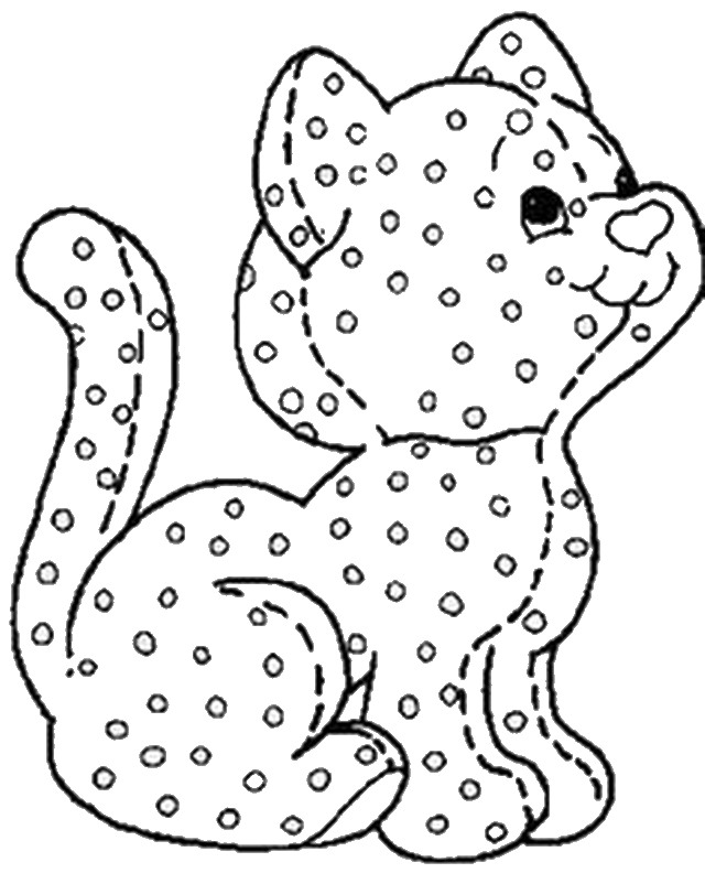 Polka Dots Coloring Pages 640x792 Polka Dots Coloring Pages