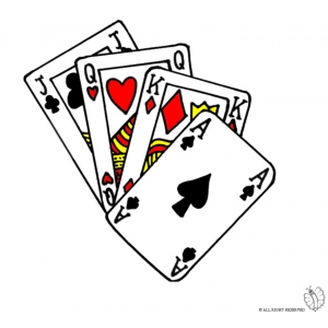 Coloring Page Of Poker Colored For Kids 300x300 Coloring Page Of Poker Colored For Kids