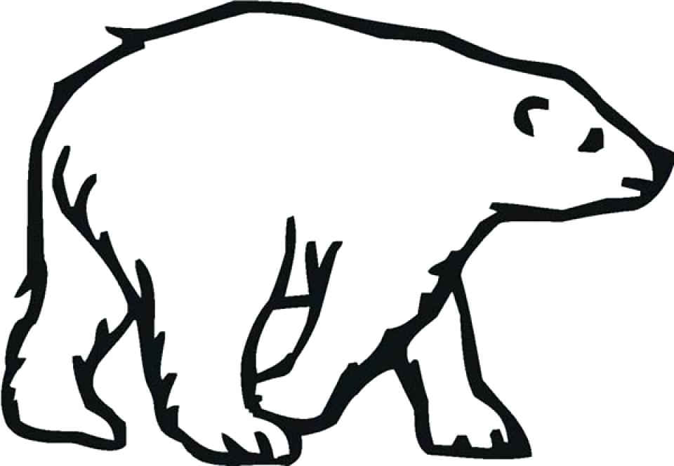 960x664 Elegant Polar Animal Coloring Pages Or Easy Printable Polar Bear