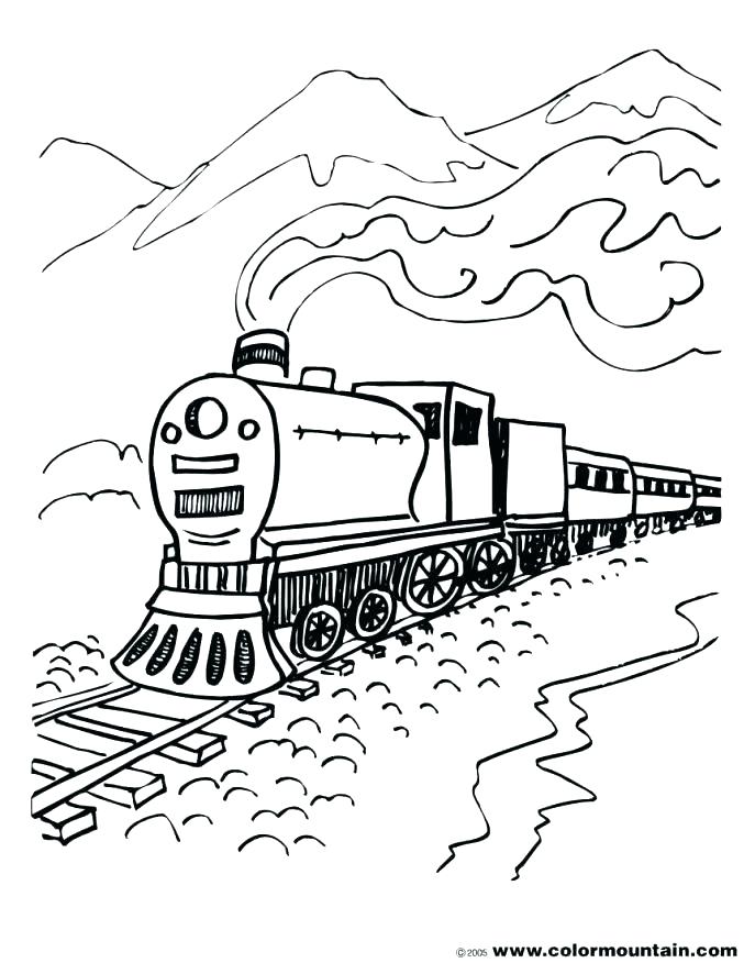687x876 Polar Express Train Coloring Pages Polar Express Train Coloring