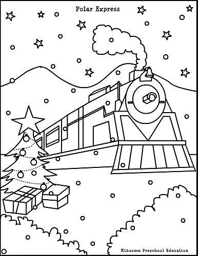 386x500 Free Coloring Pages Pictures Polar Train Express Polar Express